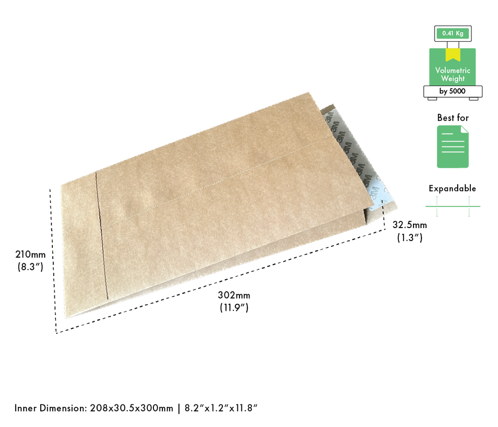 Expandable Envelope – Fast Pack, Flexible, MOQ 50+ – Corugami